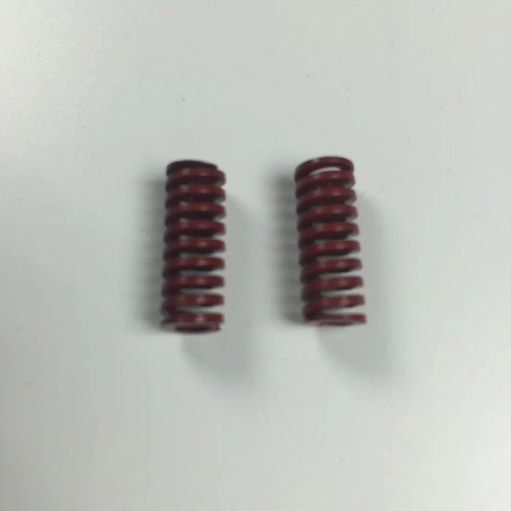 2Pcs Red Medium Load Compression Die Spring 6 x 3 x 15/20/30/40/50/60/70/80/90mm