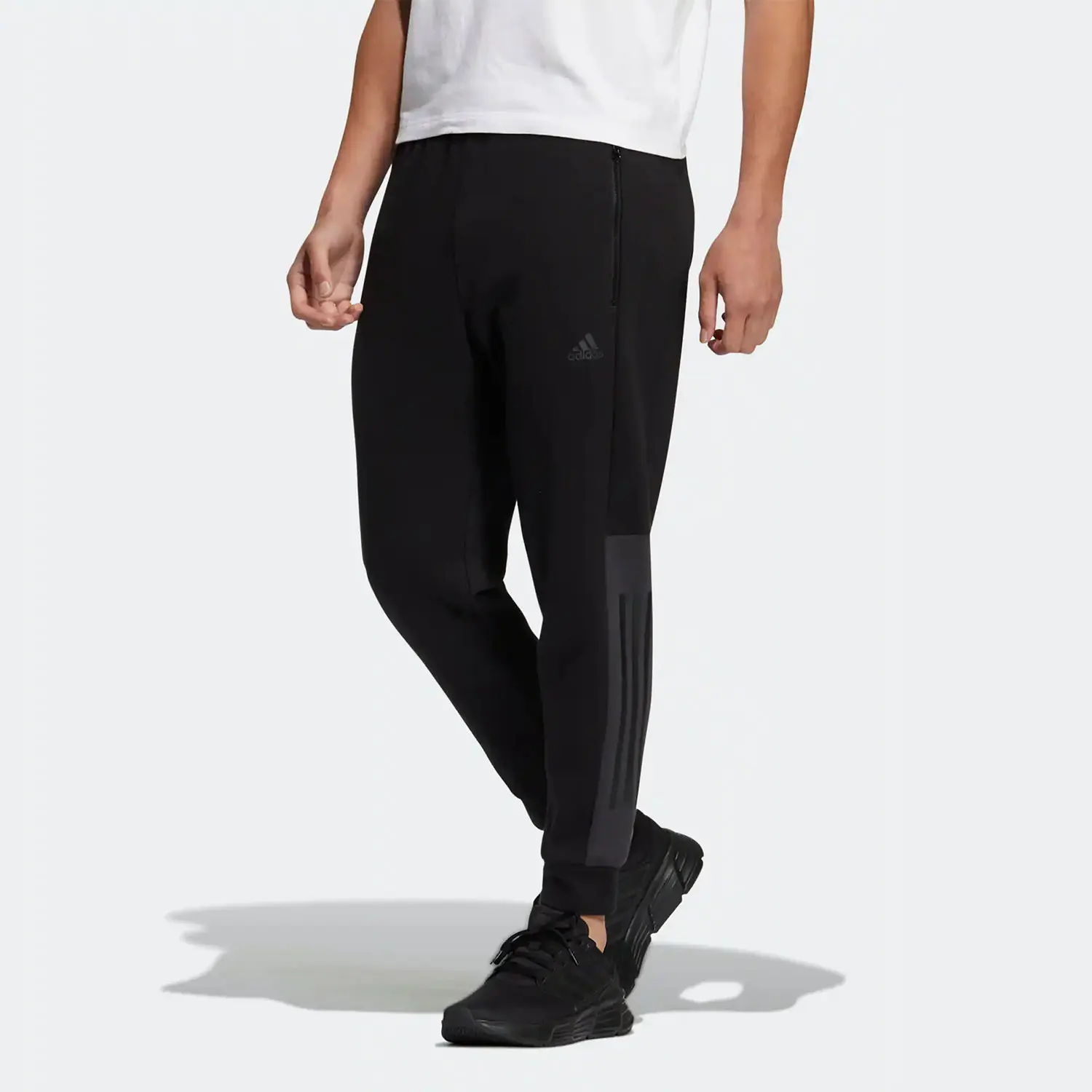 Adidas Originals Three Stripes Men's Knit Warm-up Sport Tapered Pants HN8999