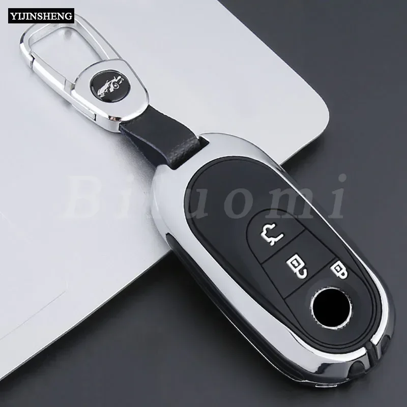 Zinc Alloy + Silicone Key Fob Cover Case for Mercedes Benz C S Class W223 W206 S260L S350L S400L S450L S500L Maybach S480 S580