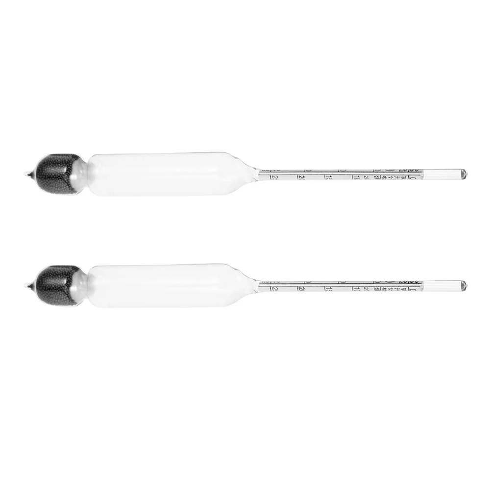 2 Pcs Milk Density Meter Mead Kit Hydrometer for Vinegar Saltwater Salinometers Kitchen Triple Scale Maple Syrup Brewing Tools