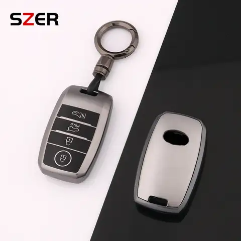 TPU 3 4 버튼 건 그레이 자동차 키 케이스 커버 셸 KIA Sportage Cerato Optima K2 K3 K4 K5 RIO Picanto Soul Sorento Sedona