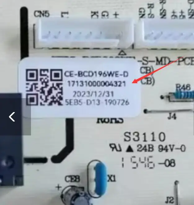 Плата управления для холодильника Midea CE-BCD196WE-D 17131000001081 17131000004321 17131000004322 HD-255FWN (ST) часть