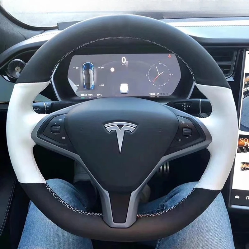 for-tesla-model-3-2015-2020-model-y-2018-2021-hand-stitched-black-white-genuine-leather-non-slip-car-steering-wheel-cover