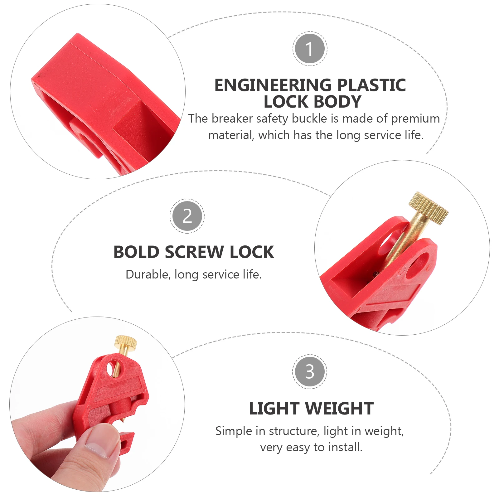 

3Pcs Buckle Switch Accessory Plastic Circuit Clamp Accessory Pin Industrial Hardware