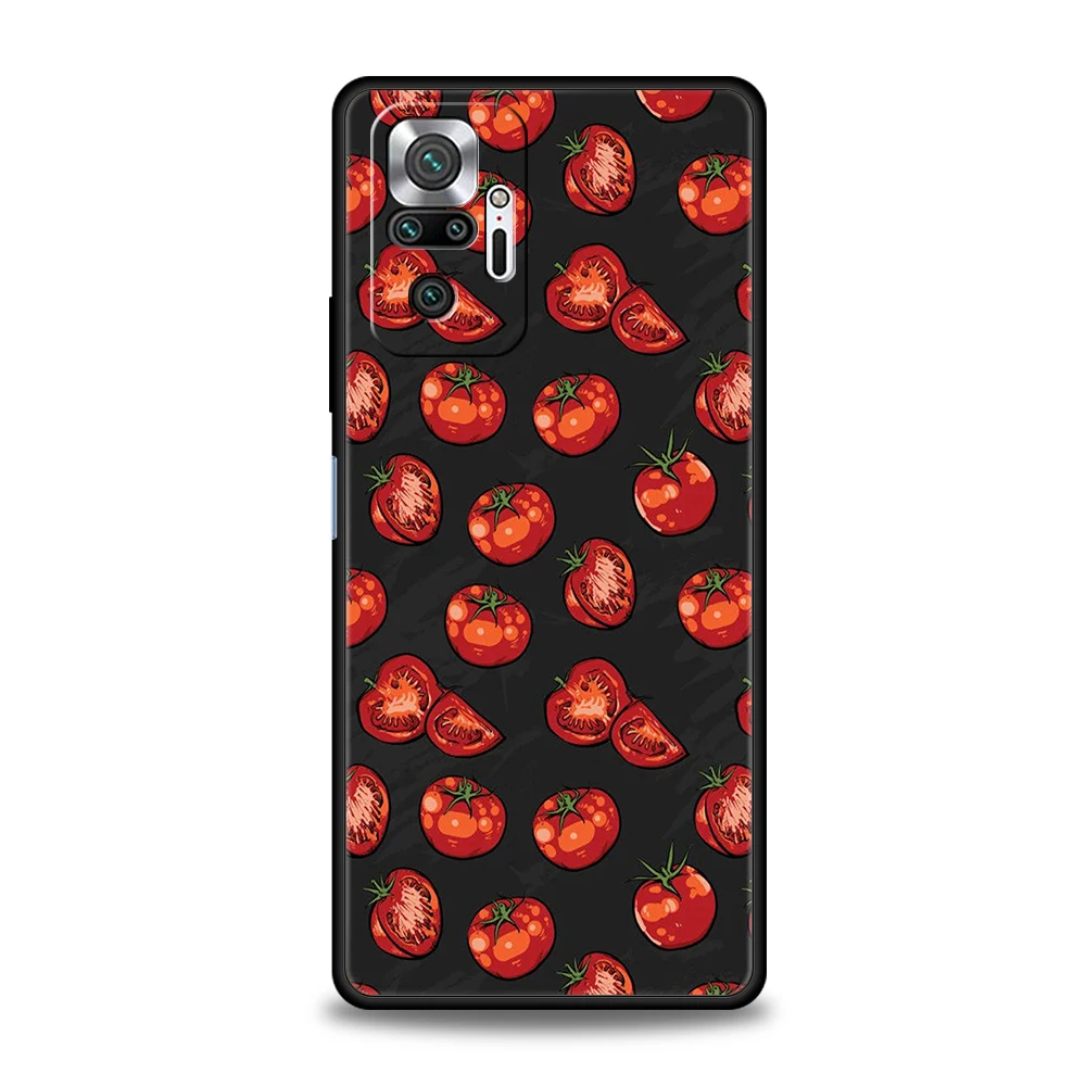 Fruits Tomatoes Pattern Phone Case for Xiaomi Redmi NOTE 12 Pro K40 Gaming K50 8A 9T 9A 9C Note 8 8T 9 9S 10 11 Pro Soft Shell