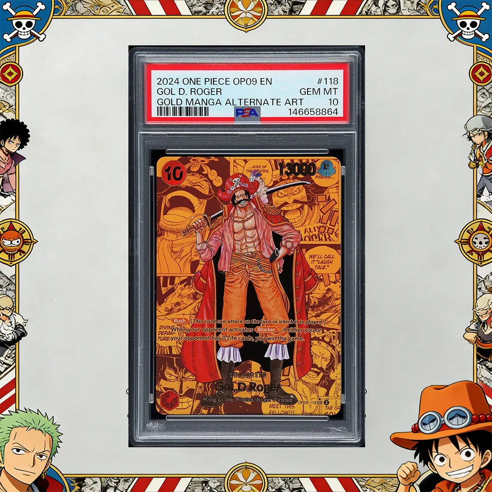 DIY OPCG Rating Card Collection Card MONKEY D. LUFFY FIVE ELDERS Shanks Law Copy 10Points Rating Card EN Version Anime Game Gift