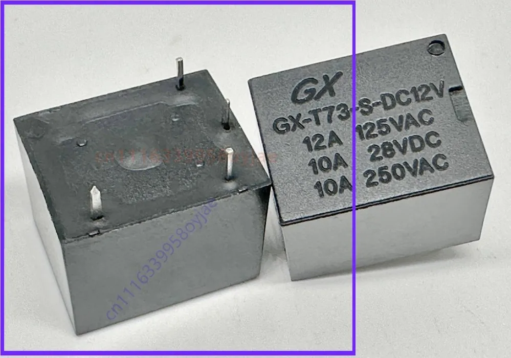 10PCS New for GX-T73-S-DC12V T73-1A-12V 4-Pin 10A Home Appliance Relay
