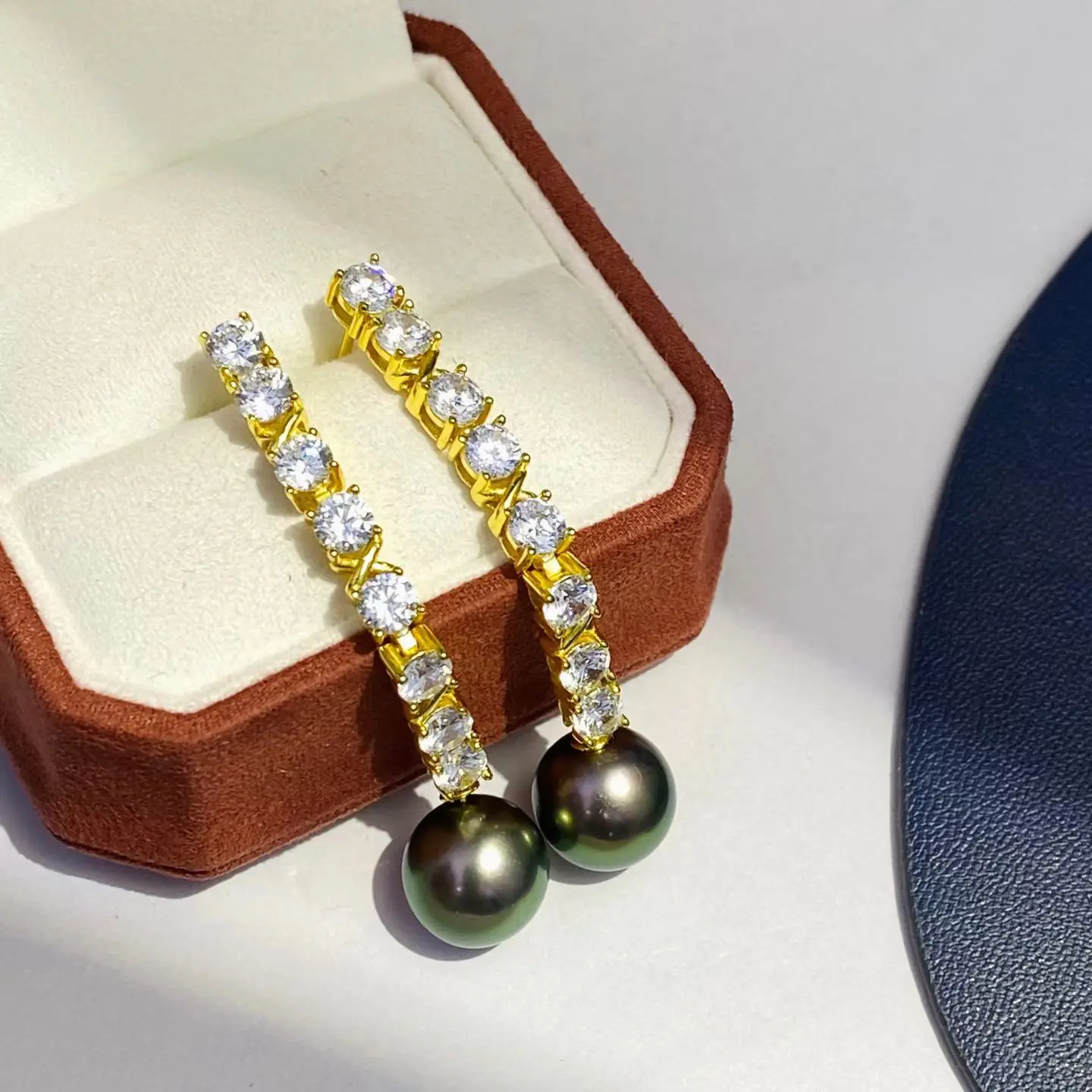 S925 Sterling Silver Earrings Mount Findings Settings Base Mounting Parts Accessory Fittings for 9-10mm Pearls