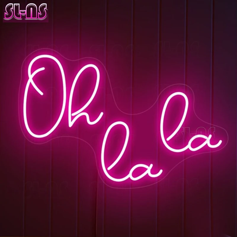 Oh La La Neon Sign Oh La La Led Sign Oh La La Light Sign Oh la la Neon Party Neon Girls Room Neon Sign French Neon Neon Sign Bed