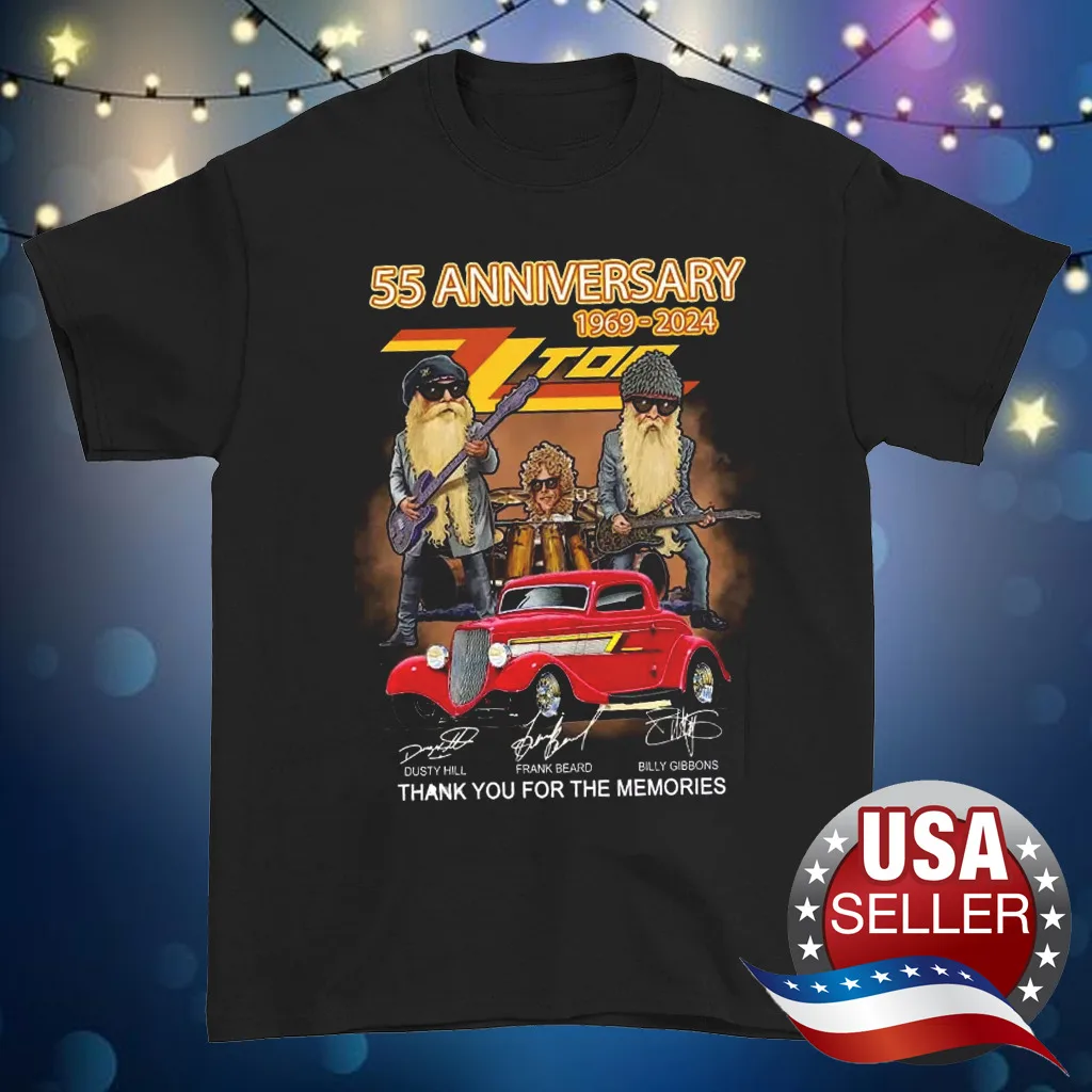 ZZ Top 55 Years Thanks The Memories black T-shirt S to 345Xl 1F230