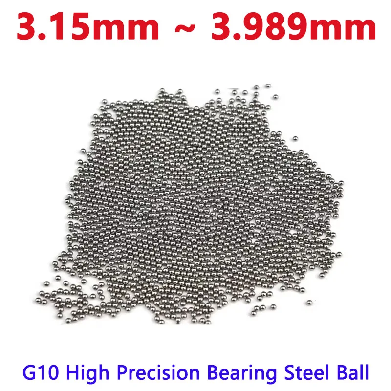 

100/1000pcs G10 High Precision Bearing Steel Ball Screw Slider Steel Ball 3.15/3.155/3.159/3.161/3.163/3.165/3.167/3.169-3.989mm