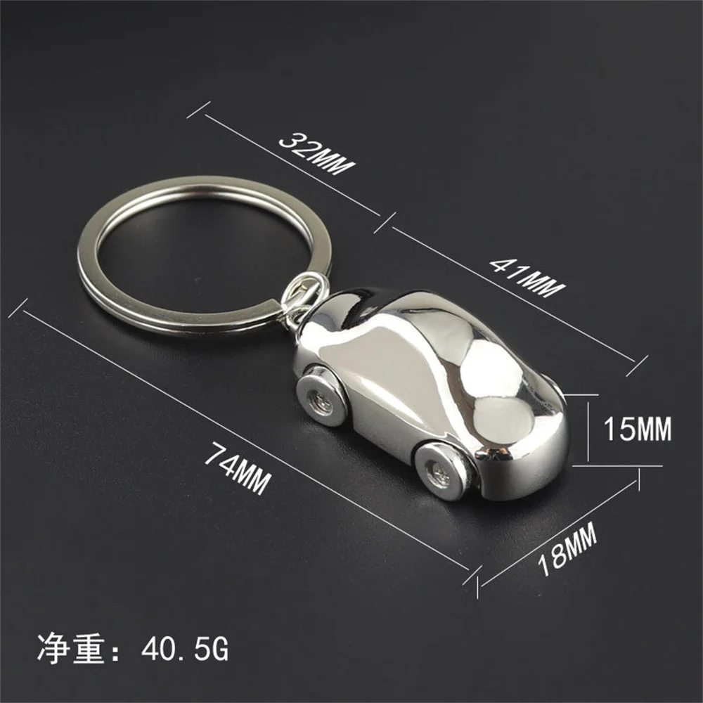 Metal Car Racing Model Key Pendant Creative Keychain Activity Small Gift