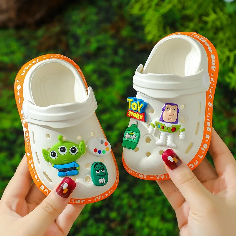 Disney Toy Story Buzz Lightyear Sandals baby Todder Shoes Kids Beach Shoes Cute Children Cartoon Boys And Girls Clogs Slipper