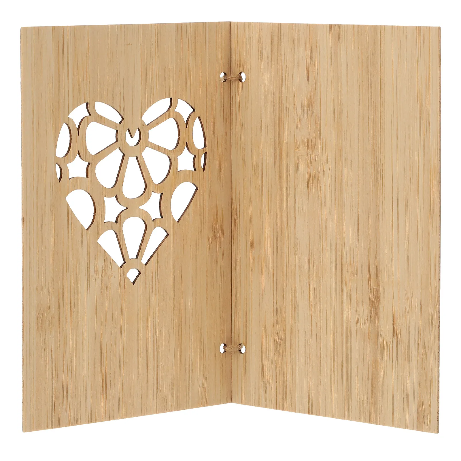 

1Pcs Creative Thank You Greeting Card Wood Invitation Festival Message Birthday Congratulation Small Message Card