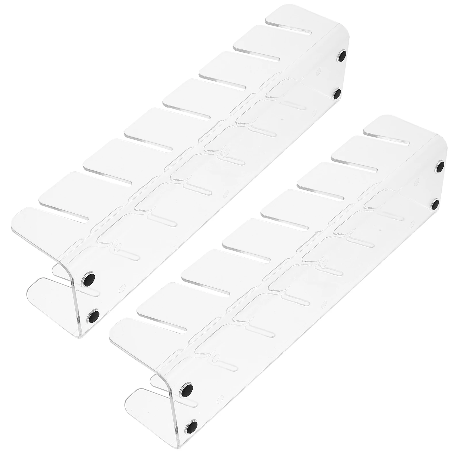 

2pcs Organizer for Baseball Caps Storage Hat Racks For Baseball Caps Rack Display Stands Rectangle Black PP Compact Closet