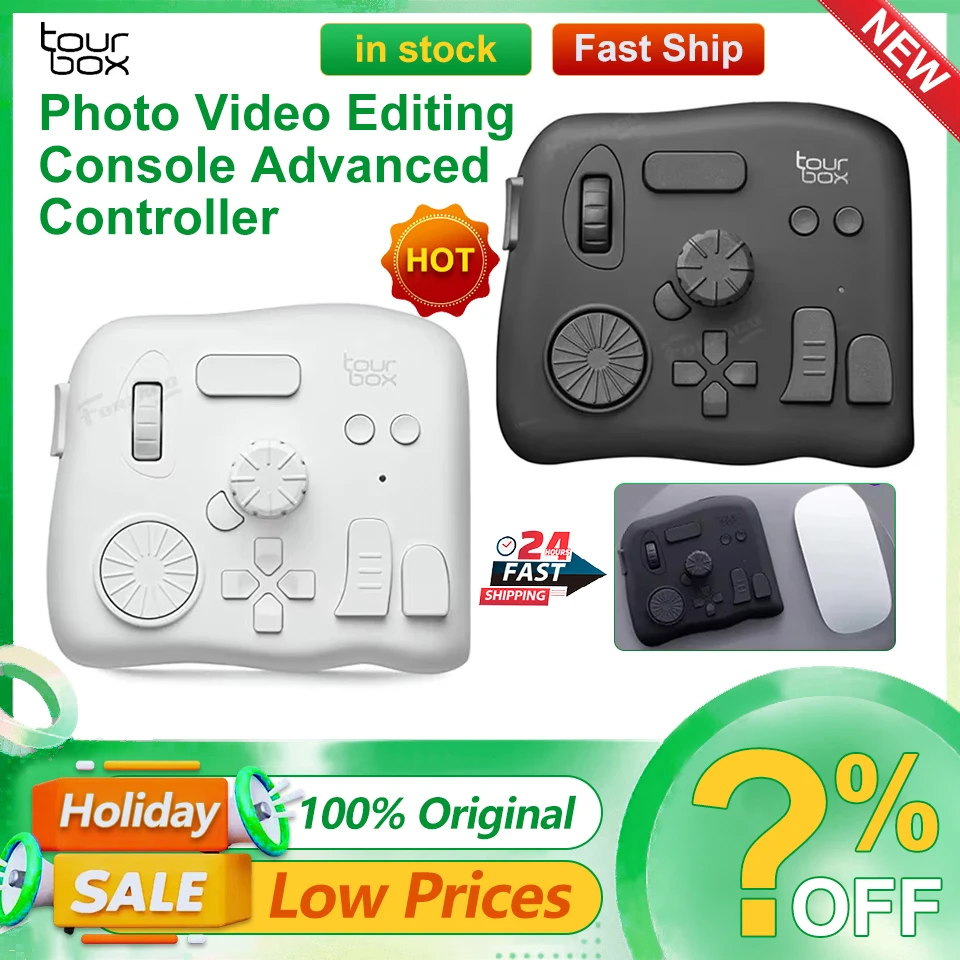 ◇ وحدة تحكم تحرير الصور والفيديو من Tourbox، وحدة تحكم متقدمة لتبسيط تحسين Lightroom SAI Premi مع مدخلات إبداعية مخصصة