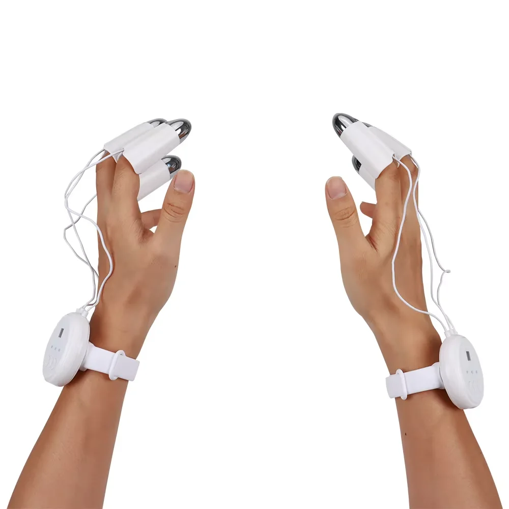 ปลอกนิ้ว E-3 สำหรับรวบรวมพลังงาน ลดเลือนริ้วรอยบนใบหน้าและลำคอ อุปกรณ์พกพา ไมโครเคอร์เรนท์ EMS ทองคำ ช่วยลดเลือนริ้วรอยแห่งวัย