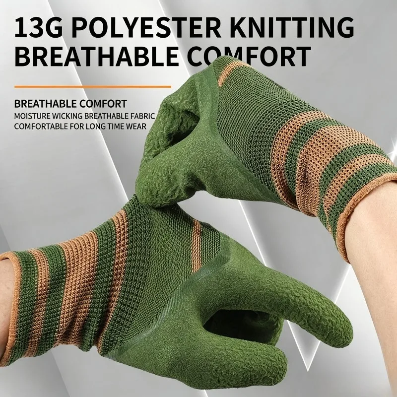 Gardening Thorn Proof Gloves Wear‑resistant Non‑slip Protective Gloves For Planting Rose Pruning