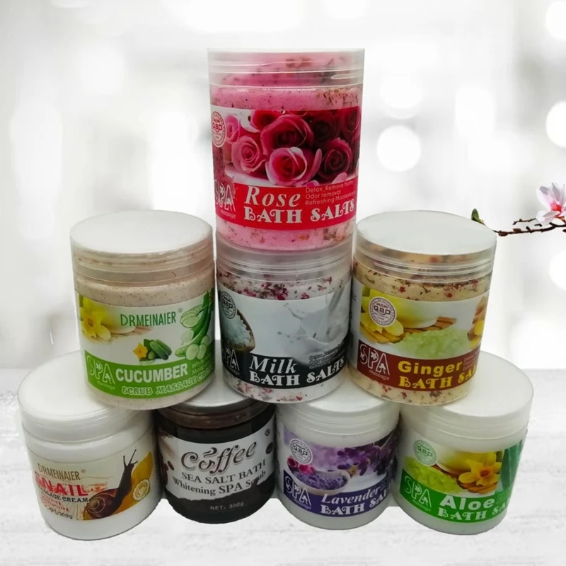 DRMEINAIER Sea Salt Body Scrub Soften Skin Brightening Moisturizing Exfoliating Cleaning Smooth Anti-Acne Scrub Dropshipping