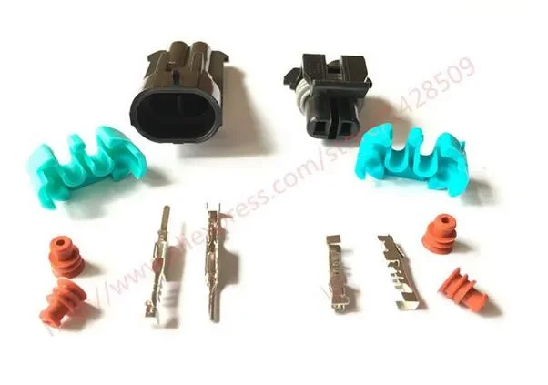 1 Set 12162000 12052641 1.5 Series 2 Pin Auto Connector Temperature Sensor Plug Motorcycle For Buick Lacrosse Excelle GL8