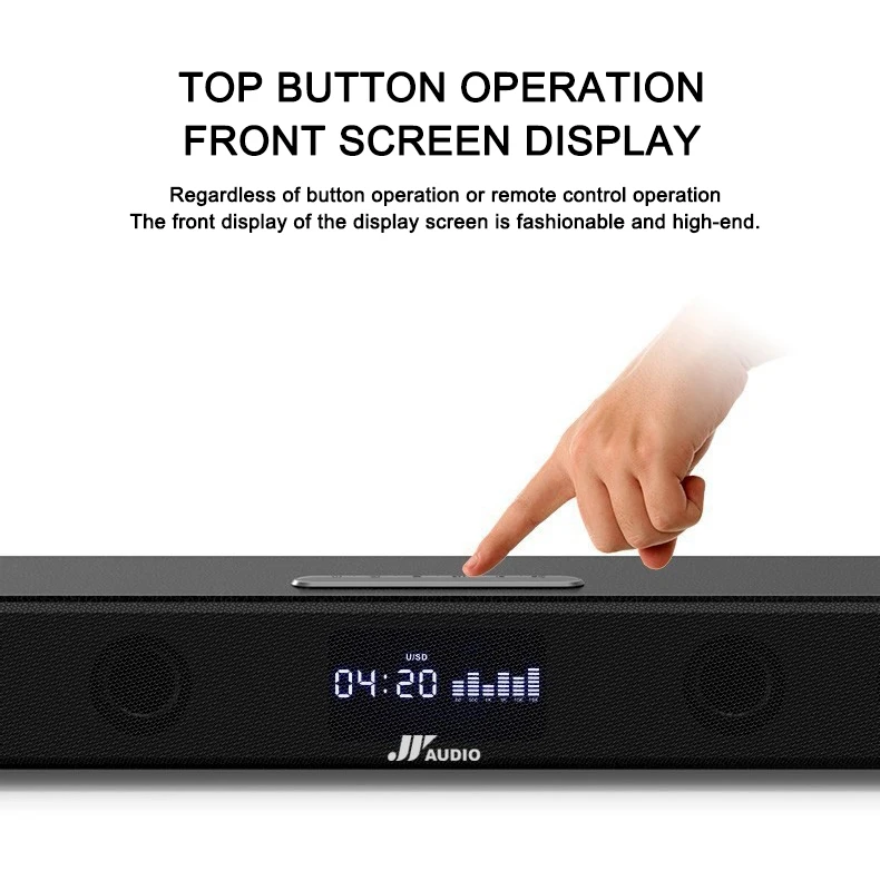 5.1CH LED Display Home Audio Stereo System Sound Bar With Wired Soundbar And Surround Sound Speakers With Receiver