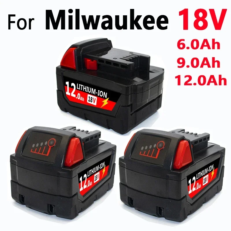 For Milwaukee M18 Lithium 6.0AH/9.0AH XC Extended Capacity Battery XC 48-11-1860 spare Rechargeable Battery