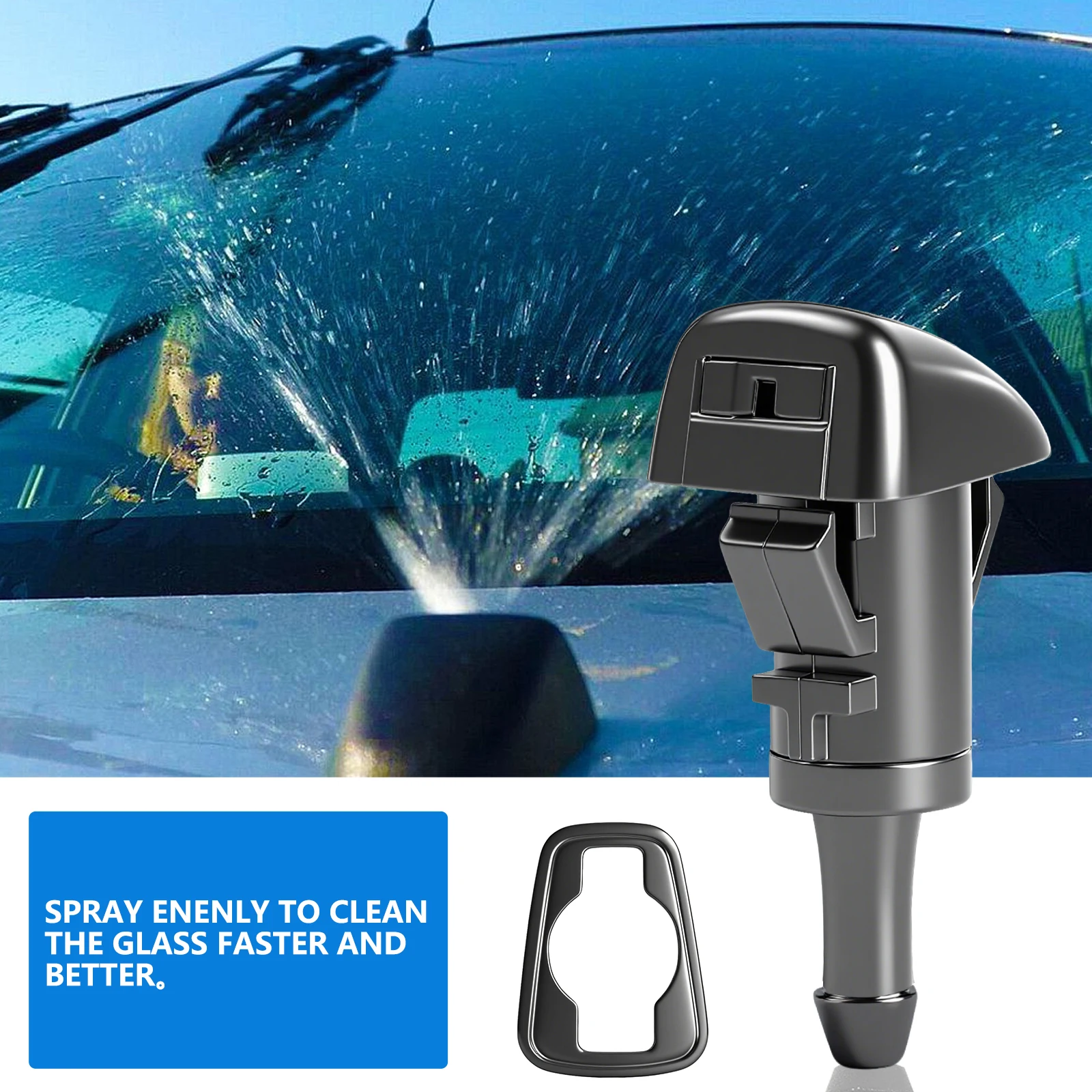 2Pcs Front Windshield Windscreen Wiper Washer Nozzle Jet Clean Window For Subaru Impreza WRX STI 2008 2009 2011 2012 2013 2014