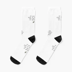 Two set violin - if you can play it slowly, you can play it quickl Socks custom Hiking boots Socks Male Women's