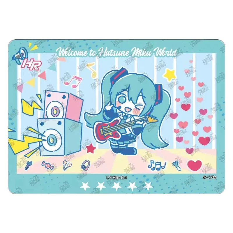 HR-013 Hatsune Miku Kagamine Rin Kagamine Len Oliver Zhiyu Moke Gakupo kaito Christmas Birthday Gift Collection Cards