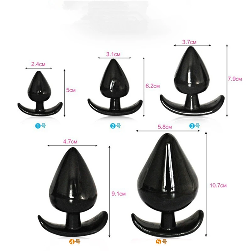 5 Sizes BDSM Anal Plug Trainer Dildo Massage Prostate Stimulator For Men Women Butt Plugs Sex Toys For Couples SM Adults 18