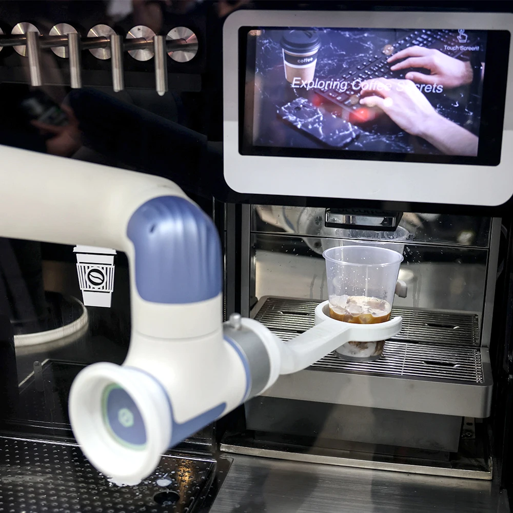 Full Auto Coffee Brewer Robot Arm Espresso Machine for Home Commercial Scenarios