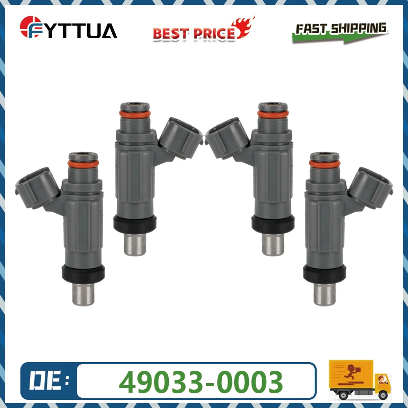 

4PCS Fuel Injector 49033-0003 for Kawasaki Ninja ZX10R 2004-2005 ZX12R 2004-2006 VN1700 VN2000 490330003