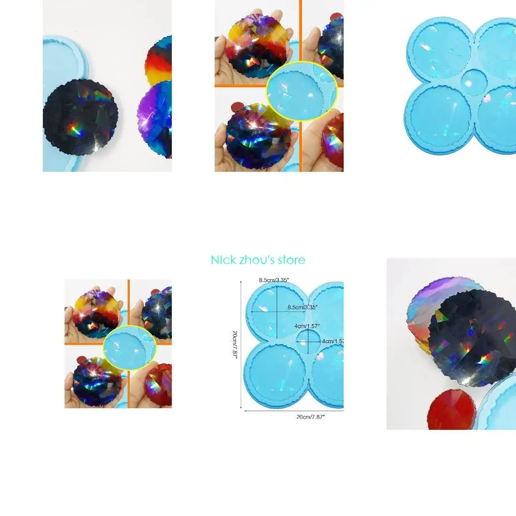 

E15E Resin Casting Mould Teapot Mat Tray Mold Jewelry Making Molds for Home Decor