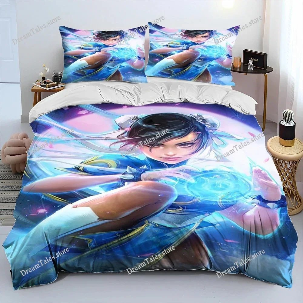 

Street Fighter Retro Game Gamer Style Duvet Cover Pillow Case Bedding Set Quilt Cover Double Bed Home Textile Luxury Gift