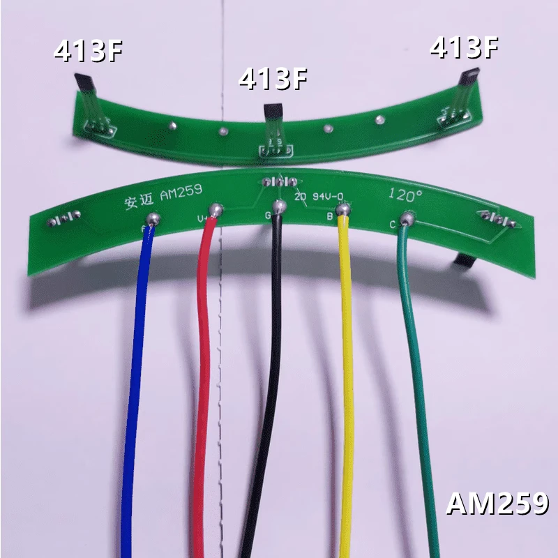 

AM259 413F Hall sensor Electric mohall protection board electric vehicle liquid cooling fifth wires