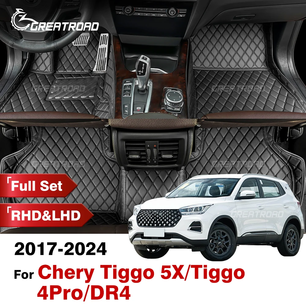 

For Chery Tiggo 5/Tiggo 5X/Tiggo 4 Pro/DR4 2014-2025 Car Floor Mats Custom Foot Pads Automobile Carpet Cover Interior