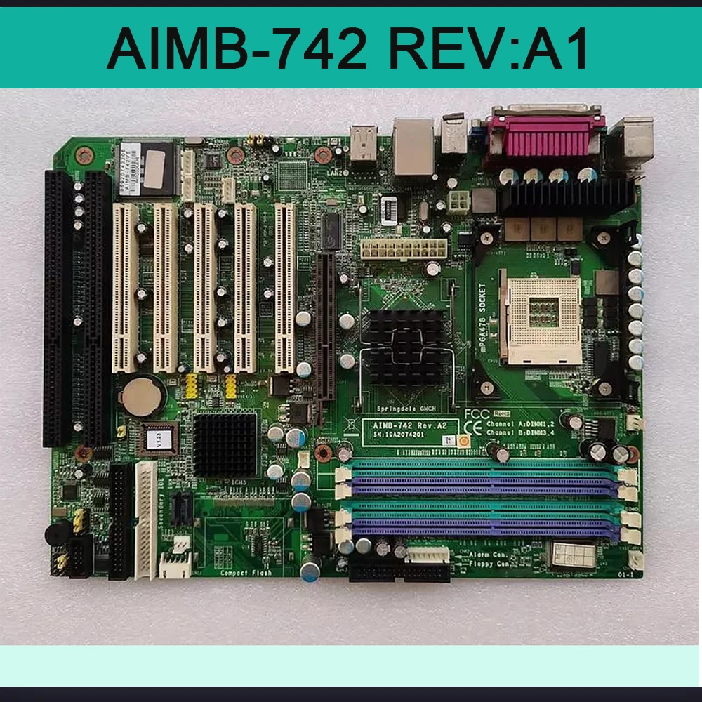 Для Advantech основная плата оборудования для промышленного управления AIMB-742VE AIMB-742 REV:A1