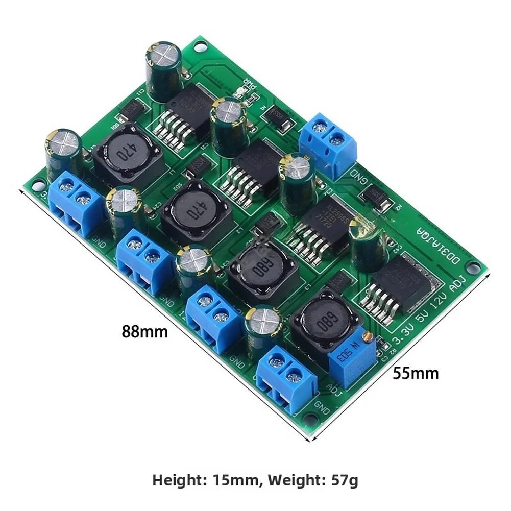 1pc 3A 50W DC-DC Step Down Converter Module 3.3V 5V 12V Adjustable Output 2V 28V For Electrical Equipment Supplies