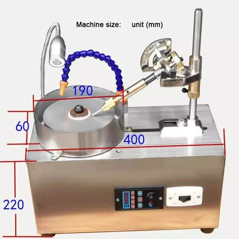 DIY Gemstone Processing Fixed-Angle Grinding Flat Grinding & Polishing Faceting Machines Pencil Sharpeners Seal Grinding Machine