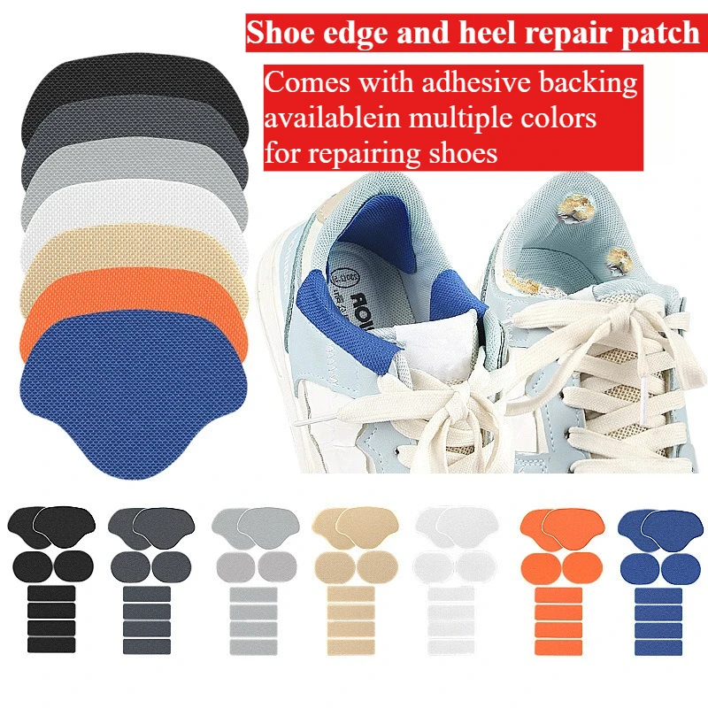 8Pcs Sport Shoes Heel Repair Side Damage Lining Patch Sticker Shoe Heel Wear Repair Patch Suitable for A Wide Range of Shoes