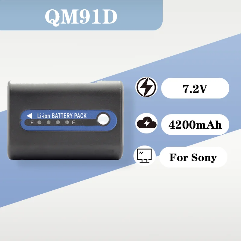 

NP QM91D Rechargeable Camera Battery 7.2V 4200mAh For Sony HC1 TRV25E TRV40E TRV18E QM71D