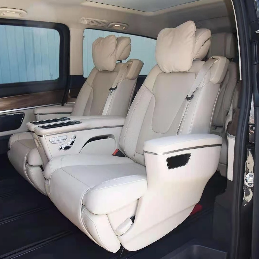 Original Benz Minivan Leather Universal Car Seat for MPV Cars V-Class Vito Sprinter 3500 Metris in High Quality