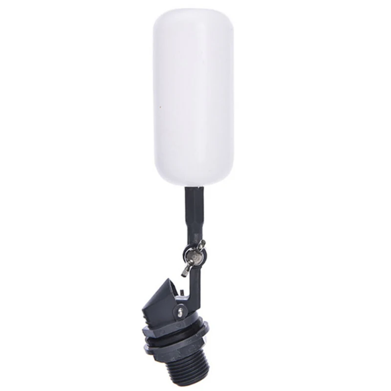 Portable White  Plastic Adjustable  Auto Fill  Float Ball Valve Shut Off Water Control Switch 1/2 Inch For Automatic Fill Parts