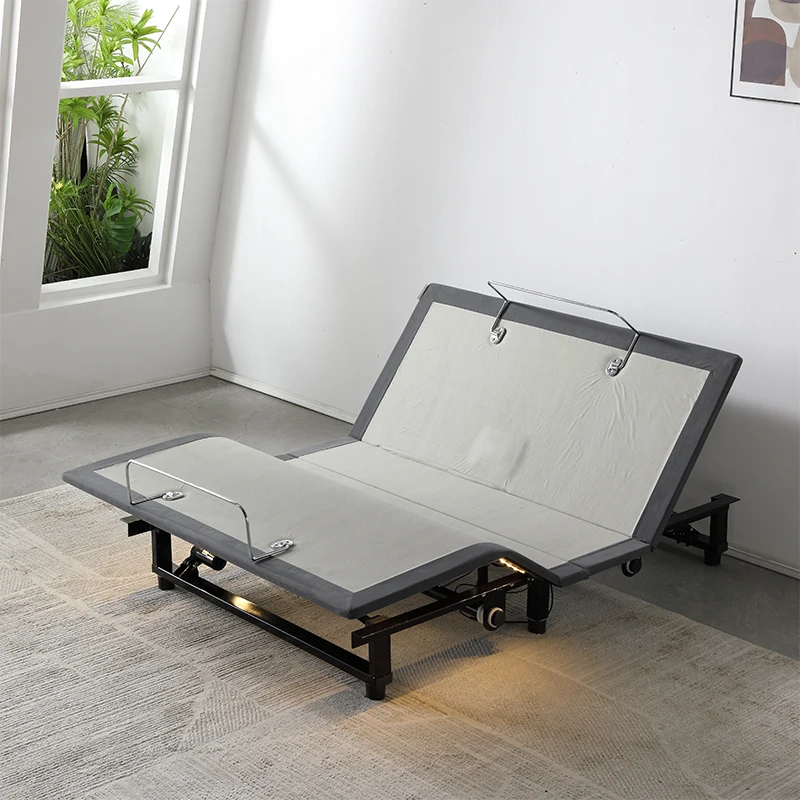 مصنع الجملة USB قابل للتعديل سهلة التنظيف قواعد سرير قابلة للطي محمولة إطار سرير كهربائي ذكي قابل للطي #2
