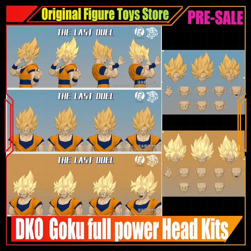 

Dko Toys Son Goku Full Power Head Accessories Kits Anime Figure Super Saiyan Goku Head Sculpt Action Figure Toy Dragon Ball Gift