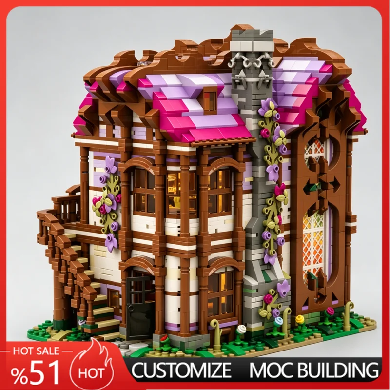 5926 PCS Fantasy Potion House Modular Building MOC Creative Building Blocks Set Assembly Educational Toy For funs Birthday Gift