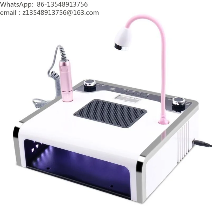 Four-in-one Manicure Machine 108W Phototherapy, Baking Glue, Grinding, Vacuuming and Lighting All-in-one Machine, Spot