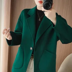 Cold Resistant Maillard Popular Meat Blocking Internet Autumn And Winter Brown Small Fragrant Wind Light Core Velvet Suit Jacket
