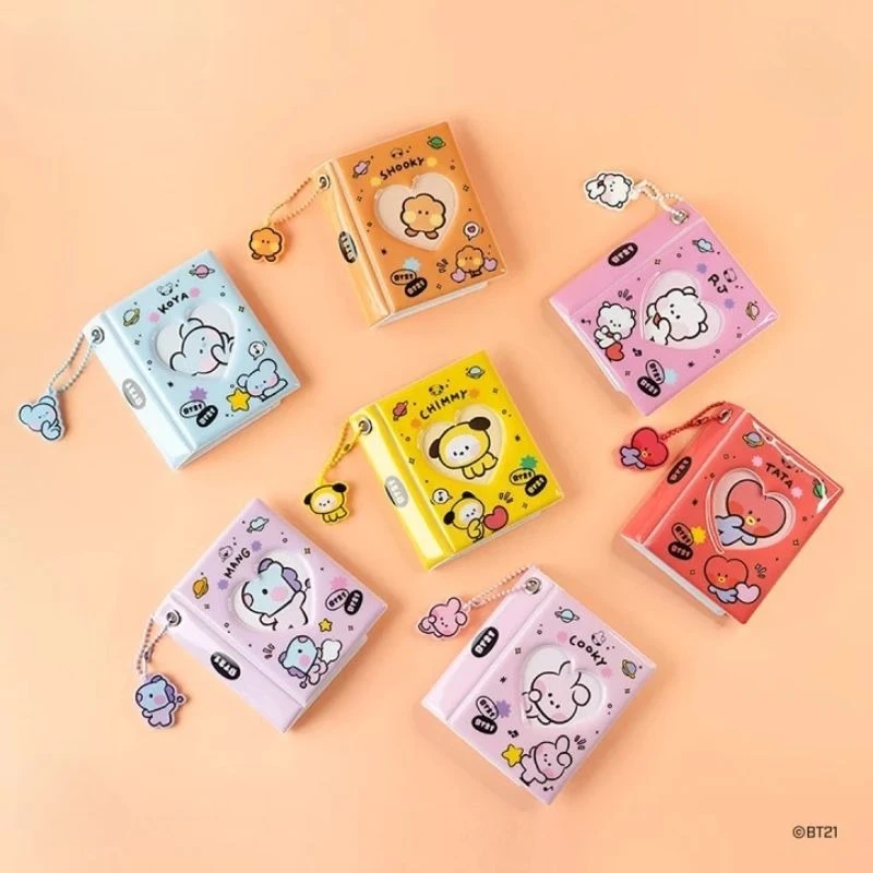 Kawaii Korean K-pop Star Storage Photo Album Cute Cartoon CHIMMY COOKY 21bt 3 Inch Card Photo Album Children's Holiday Gift