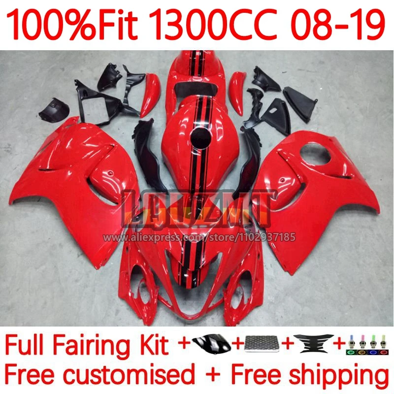 Injection For SUZUKI Hayabusa GSXR 1300 GSXR1300 CC 2008 2009 2010 2011 2012 2013 15 16 17 18 19 Fairings red glossy 173No.94